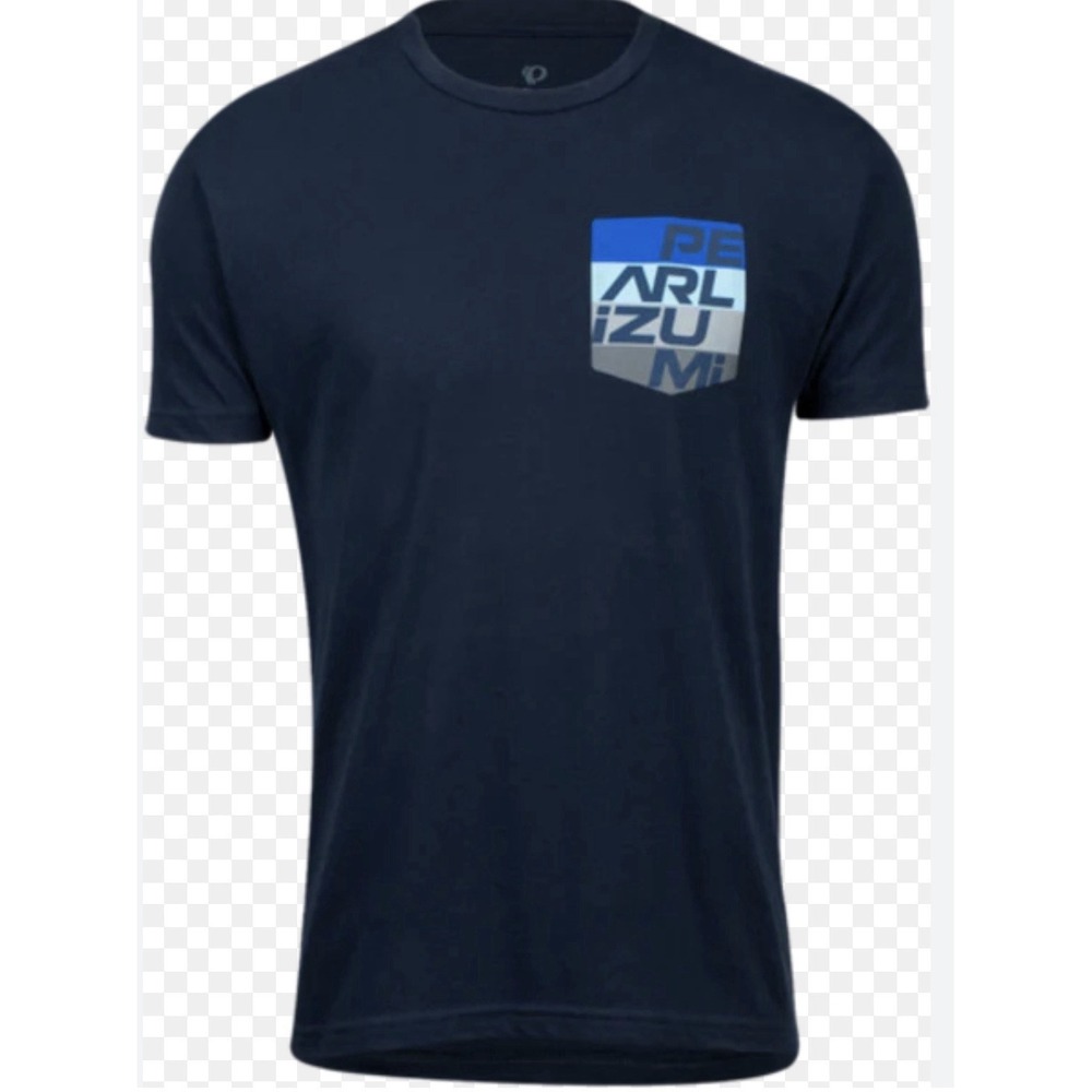 Pearl Izumi Pocket Tee Navy Blue Cycling Biking Fitness Outdoor Performance NWT